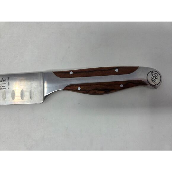 GUNTER WILHELM EXECUTIVE CHEF SERIES CARVING SANTOKU KNIFE 440C GERMAN STEEL 10" - Picture 2 of 7